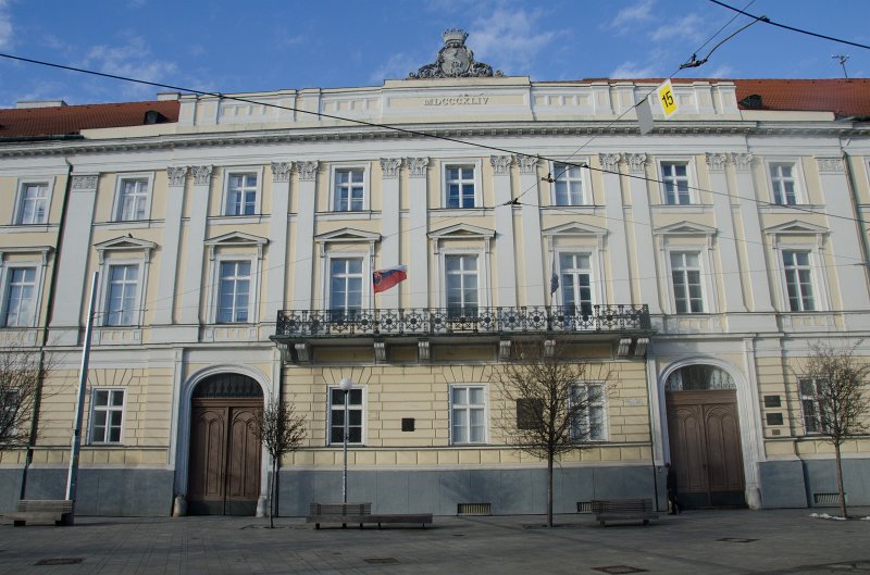 Bratislava012212-8382.jpg - Government Offices, former monastery of Kostol Sv. Stefana