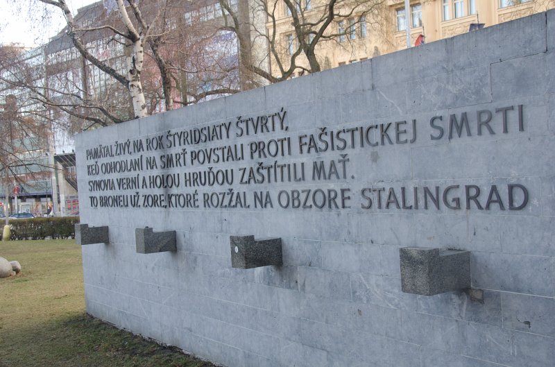 Bratislava012212-8397.jpg - In memory of the Slovenske Narodne Povstanie / Slovak National Uprising, Námestie SNP
