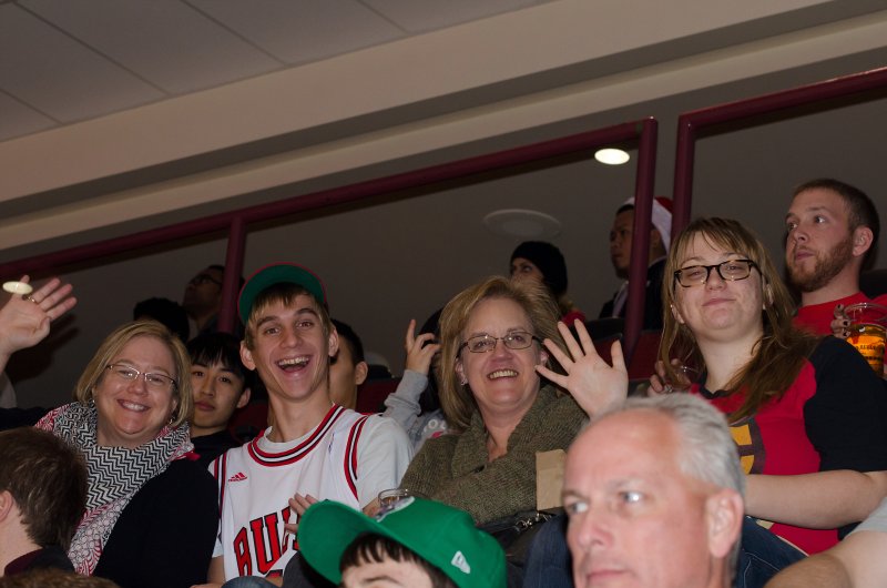 ChicagoBulls121812-4364.jpg - Cathie, Mike, Molly and Liz. Bulls vs Celtics, United Center, Chicago