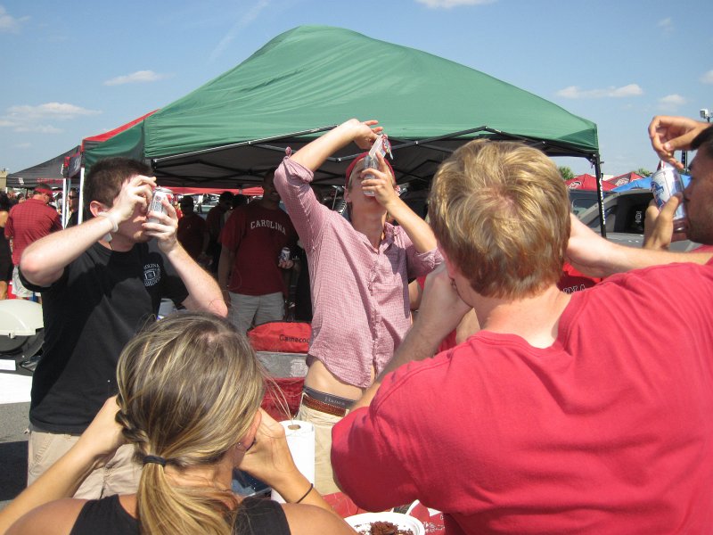 Columbia092212-4232.jpg - One last, "shotgunning" of beer before the Missouri vs USC football game.