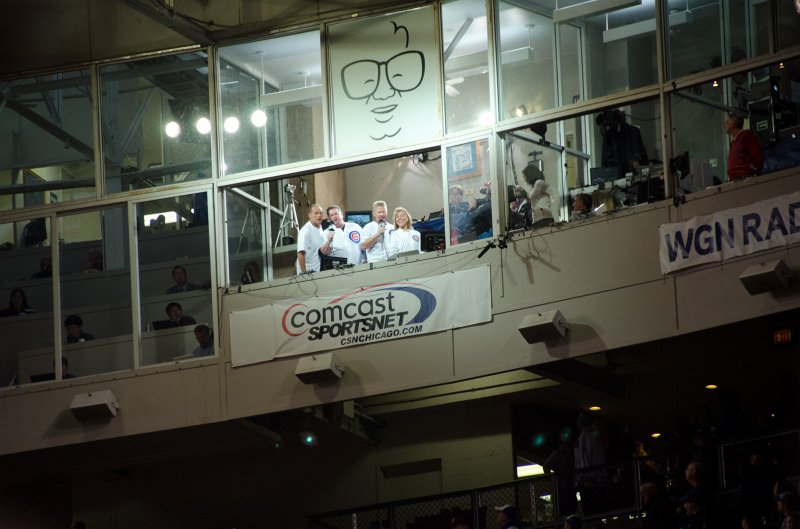 Cubs091812-3260.jpg - 7th inning Stretch, Cubs vs Reds baseball, Wrigley Field, Chicago