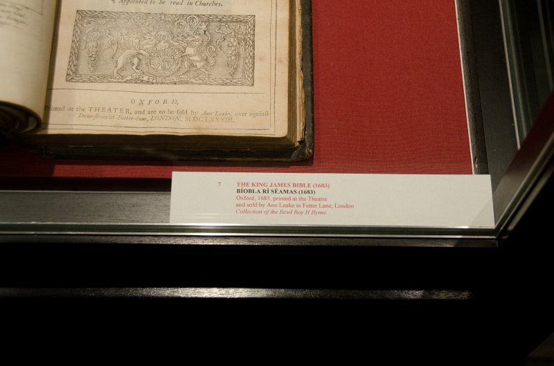 Dublin010212-8039.jpg - King James Bible,crypt of Christ Church Cathedral