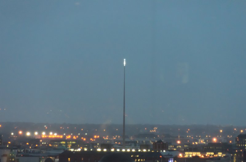 Dublin010212-8074.jpg - View of The Spire from the Guinness St James Gate Brewery Gravity Bar