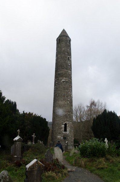 Dublin010212-8178.jpg - Round Tower. Glendalough , ancient monastary and round tower