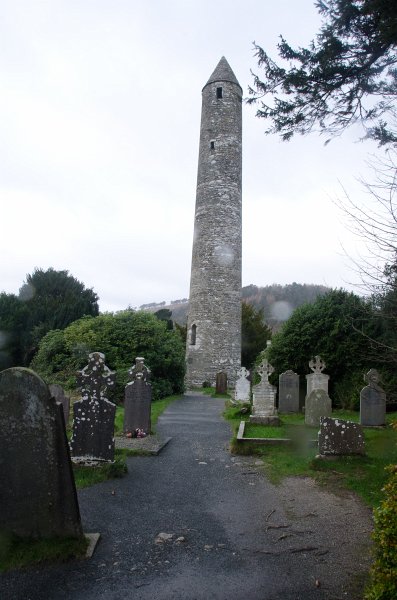 Dublin010212-8183.jpg - The Round Tower.  Glendalough , ancient monastary