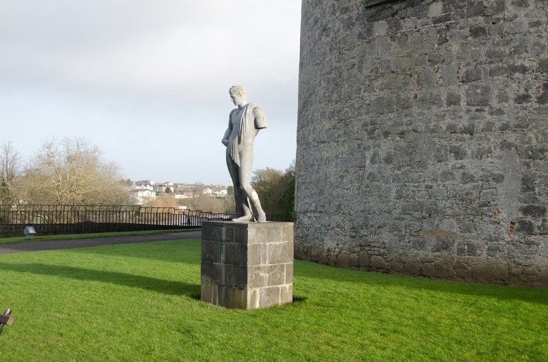 Dublin010212-8254.jpg - Lead Statue of Hermes on the Kilkenny Castle Gardens