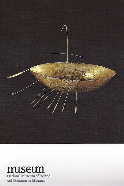 Dublin010212-010312-7.jpg - Gold Boat, 1st Century BC,  from The Treasury Exhibit, National Museum of Ireland (scan)