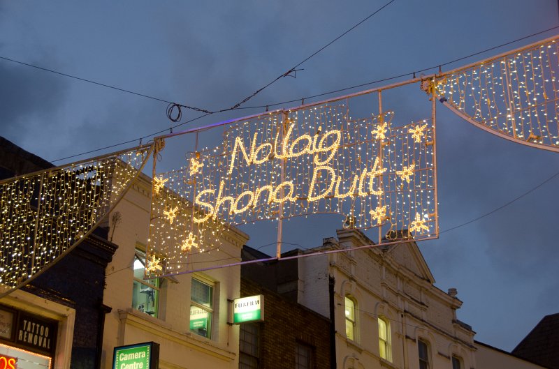 Dublin010212-7959.jpg - "Happy Christmas to You" on Grafton Street