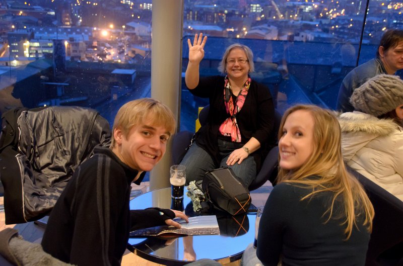 Dublin010212-8079.jpg - Cathie, Mike and Liane, Guinness St James Gate Brewery Gravity Bar