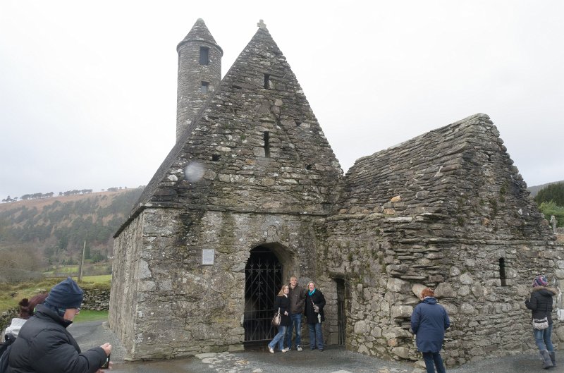 Dublin010212-8169.jpg - Liane, Mike, and Cathie in front of St Kevin's Kitchen