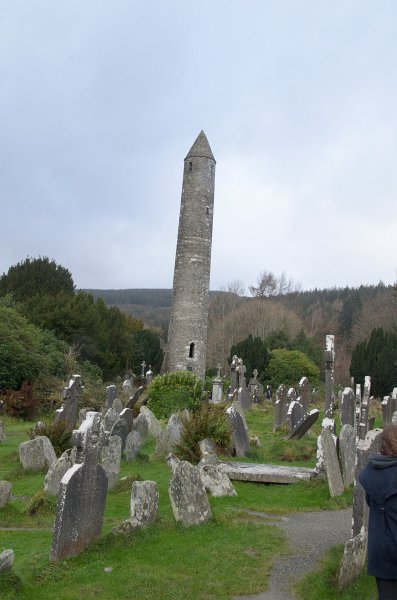 Dublin010212-8174.jpg - Glendalough  graveyard and round tower