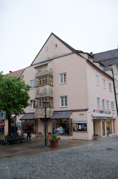 Fussen051212-0817.jpg - Altstadt Füssen beautiful buildings at Ritterstrasse, near the Stadtbrunnen