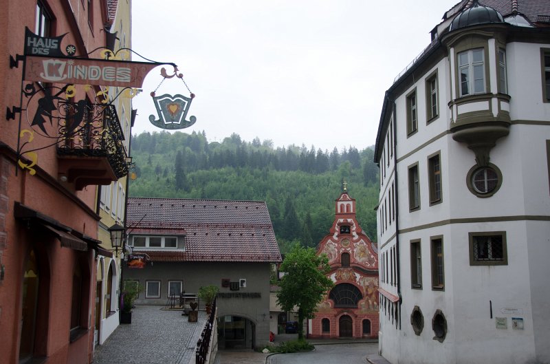 Fussen051212-0853.jpg - Heilig-Geist Spitalkirche / Holy Ghost Hospital Church, Rathaus (right edge)