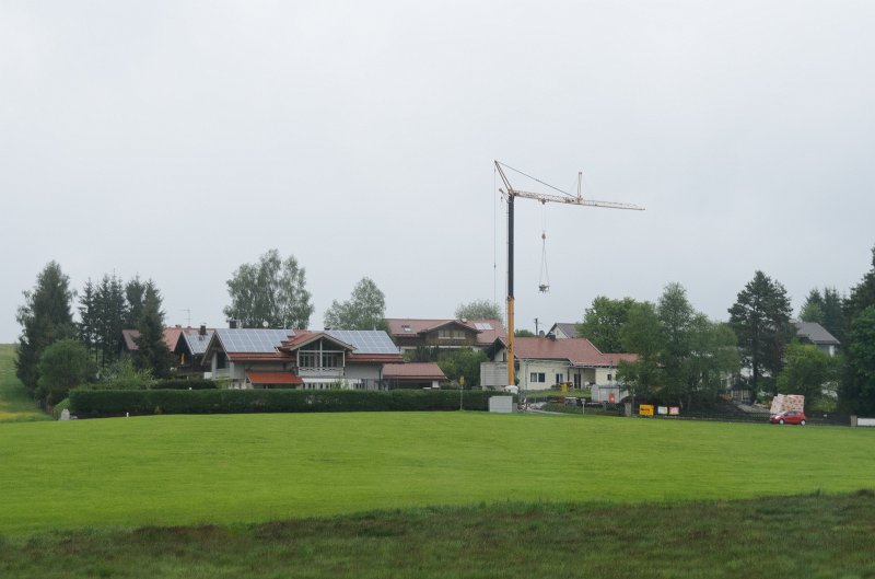 Fussen051212-0793.jpg - Crane for residential construction. On Rt 472 heading West near Greiling, driving from Salzburg to Füssen