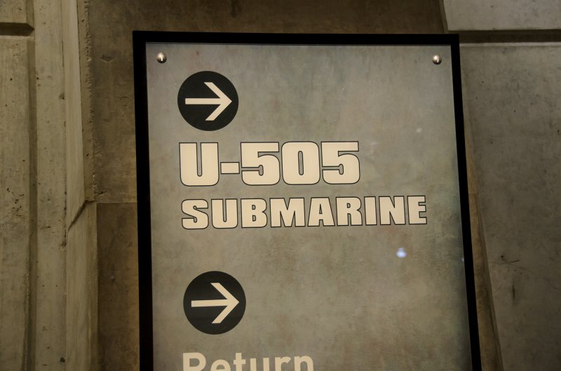 JacksBirthdayApril2012-0126.jpg - Leslie, Cathie, and Jack at, U-505 exhibit at the Museum of Science and Industry