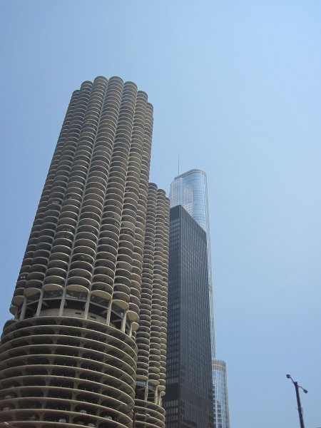 KayakChicagoRiver071412-3888.jpg - Marina Towers, IBM Building, Trump Tower (peaking in the background)