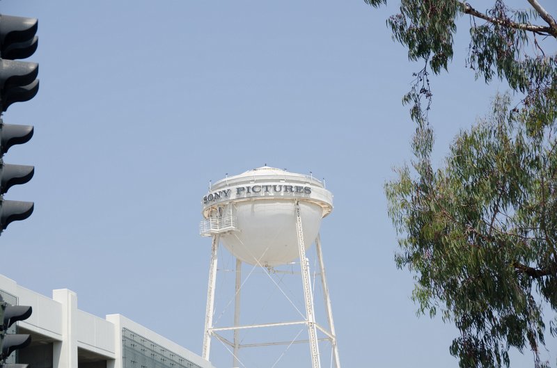 LosAngeles060112-1594.jpg - Sony Pictures Entertainment water tower view from the  "Motor Gate," on Culver Blvd