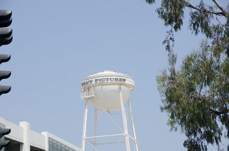 LosAngeles060112-1595.jpg - Sony Pictures Entertainment water tower view from the  "Motor Gate," on Culver Blvd