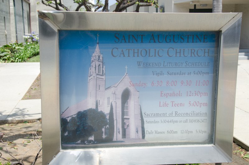 LosAngeles060112-1630.jpg - St Augustine's Church, Washington Blvd, 1955