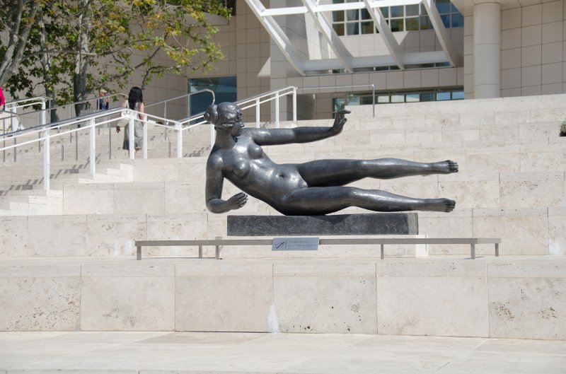 LosAngeles060112-2017.jpg - "Air" sculpture by Aristide Maillol, Getty Museum grand staircase