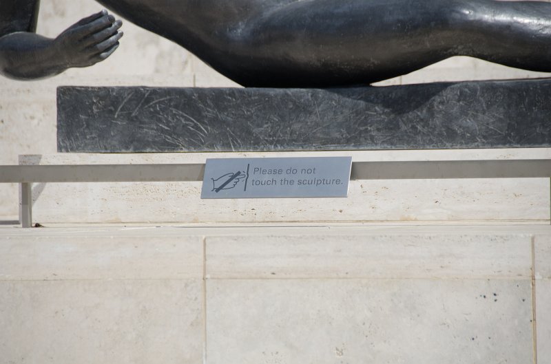 LosAngeles060112-2018.jpg - "Air" sculpture by Aristide Maillol, Getty Museum grand staircase