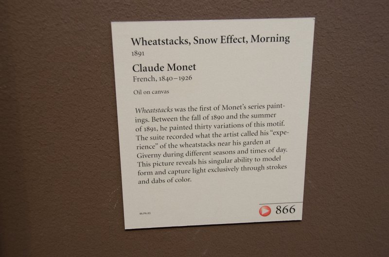LosAngeles060112-2047.jpg - "Wheatstacks, Snow Effect, Morning," painting by Claude Monet, 1891