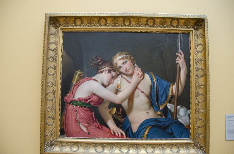 LosAngeles060112-2071.jpg - "The Farewell of Telemachus and Eucharis," painting by Jacques-Louis David, 1818.