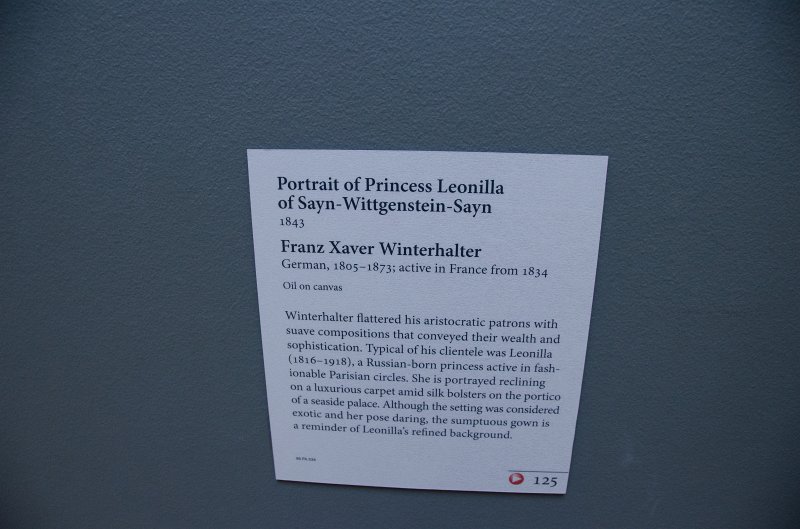 LosAngeles060112-2077.jpg - "Portrait of Princess Leonilla of Sayn-Wittgenstein-Sayn," painting by Franz Xaver Winterhalter, 1843.
