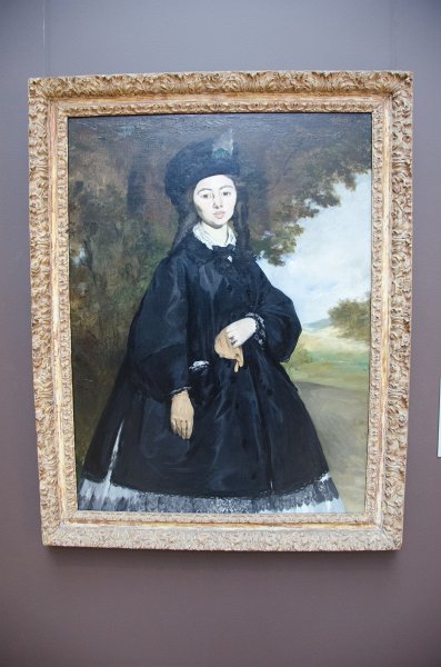 LosAngeles060112-2103.jpg - "Portrait of Madame Brunet," painting by Edouard Manet, 1860-63.