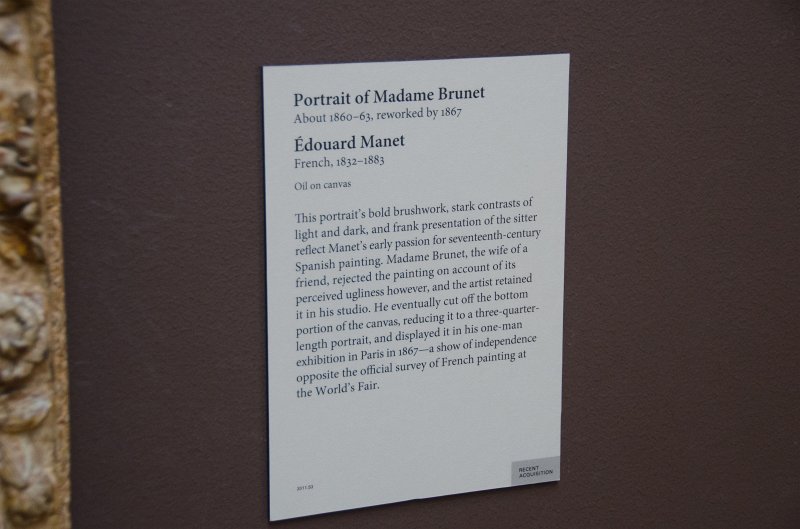 LosAngeles060112-2104.jpg - "Portrait of Madame Brunet," painting by Edouard Manet, 1860-63.