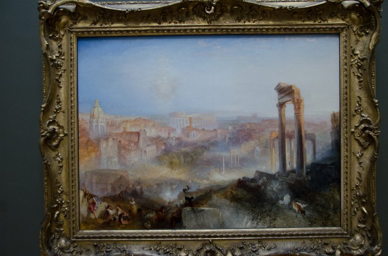 LosAngeles060112-2105.jpg - "Modern Rome - Campo Vaccino," painting by Josephy Mallord William Turner, 1839