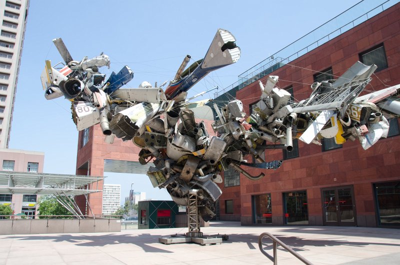 LosAngeles060112-2405.jpg - Mark Thompson's Airplane Parts sculpture, Museum of Contemporary Art, Los Angeles