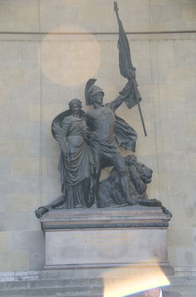 Munich051412-1248.jpg - Symbol of Bavarian Army, Feldherrnhalle