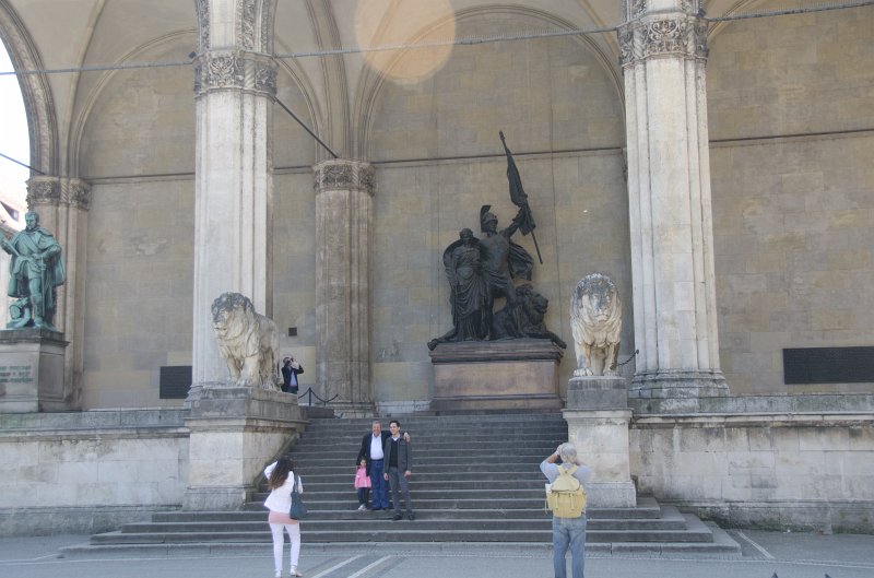 Munich051412-1251.jpg - Symbol of Bavarian Army, Feldherrnhalle