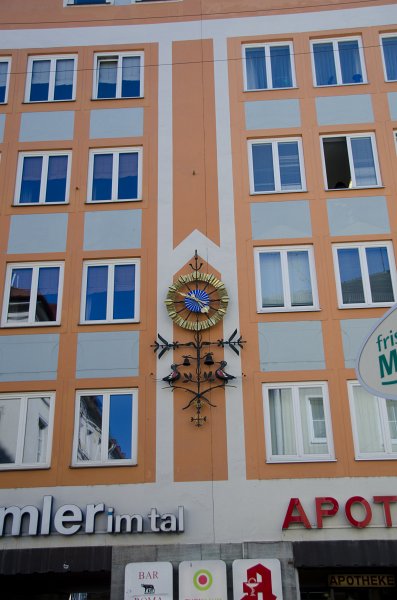 Munich051412-1384.jpg - Ornate clock near Orlandostrasse