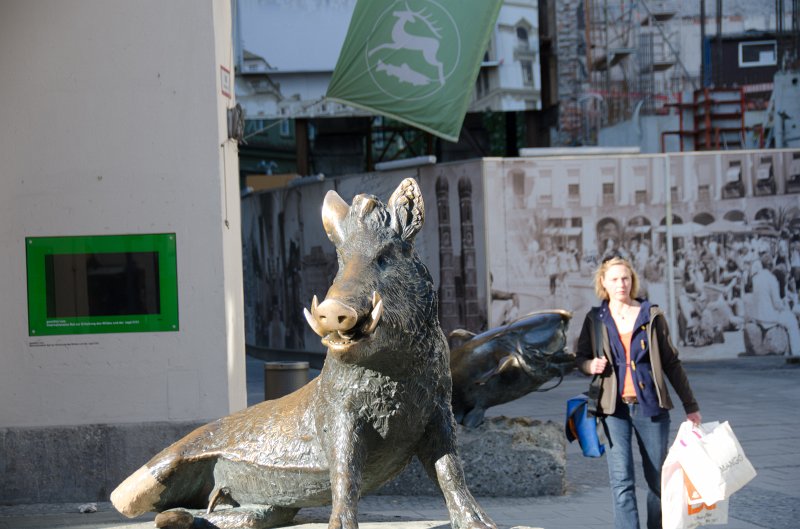 Munich051412-1450.jpg - Boar statue in front of Deutsches Jagd- und Fischereimuseum / German Hunting and Fishing Museum on Neuhauser Strasse