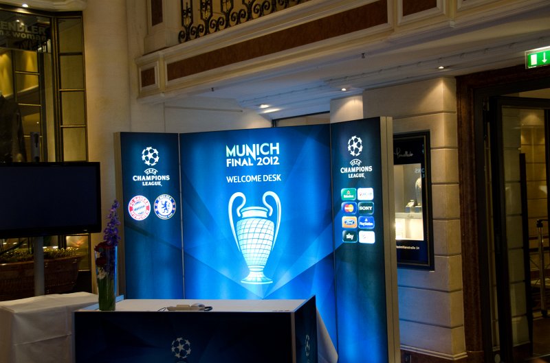 Munich051412-1464.jpg - Munich Final 2012 Welcome desk for FC Bayern v Chelsea match