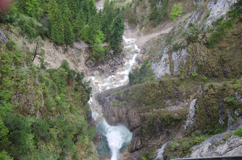 Neuschwanstein051312-0992.jpg - Waterfall at Marienbrücke Bridge over Pöllatschlucht Gorge