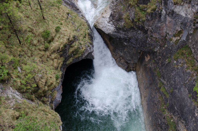 Neuschwanstein051312-0997.jpg - Waterfall at Marienbrücke Bridge over Pöllatschlucht Gorge