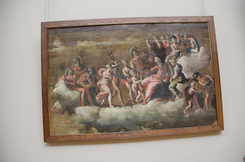 Paris062512-2826.jpg - "Psyché reçue dans l'Olympe," painting by Polidoro da Caravaggio, 1490-1500.