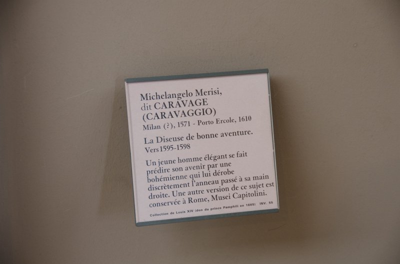 Paris062512-2832.jpg - "La Diseuse de bonne aventure / The Fortune Teller ," painting by CARAVAGGIO, 1595-1598.