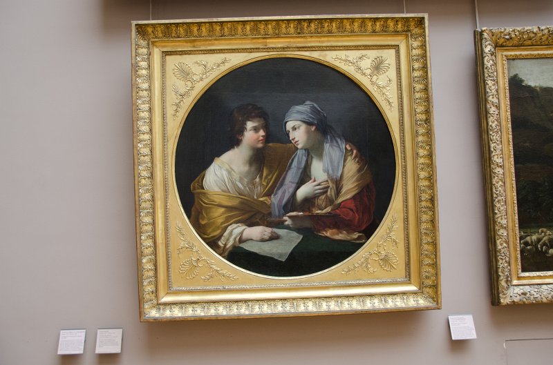 Paris062512-2849.jpg - "L'Union du Dessin et de la Couleur," painting by Guido RENI 1620-1625