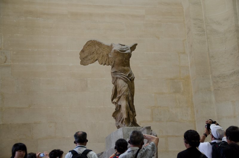 Paris062512-2866.jpg - La Victoire de Samothrace / Winged Victory of Samothrace, Greek sculpture of Nike dated to 190BC.