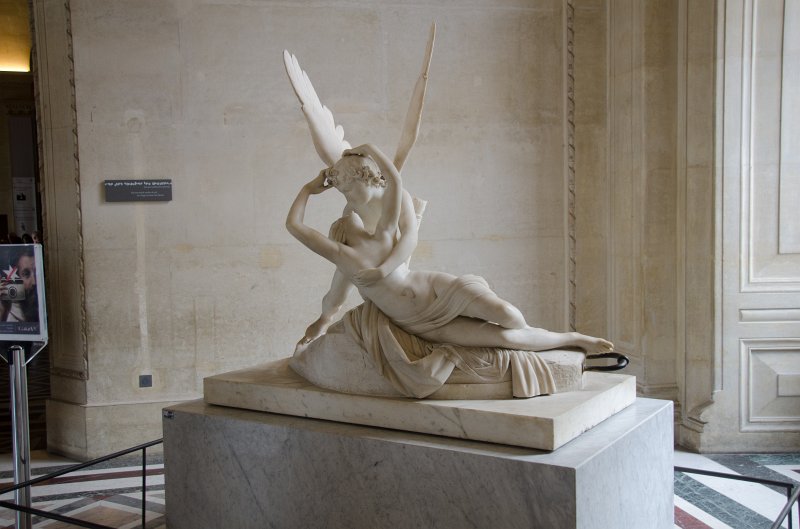 Paris062512-2879.jpg - "Psyché ranimée par le baiser de l' Amour," marble statue by Antonio CANOVA