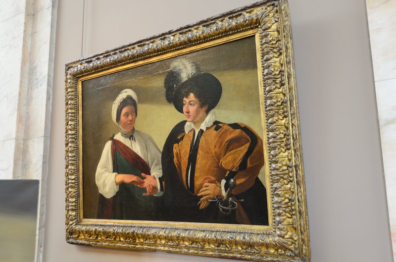 Paris062512-2836.jpg - "La Diseuse de bonne aventure / The Fortune Teller ," painting by CARAVAGGIO, 1595-1598.