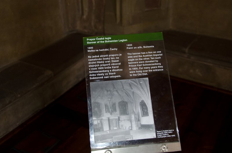 Prague012312-8686.jpg - Banner of the Bohemian Legion, Old Royal Palace / Stary Kralovsky palac