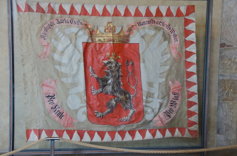 Prague012312-8687.jpg - Banner of the Bohemian Legion, Old Royal Palace / Stary Kralovsky palac