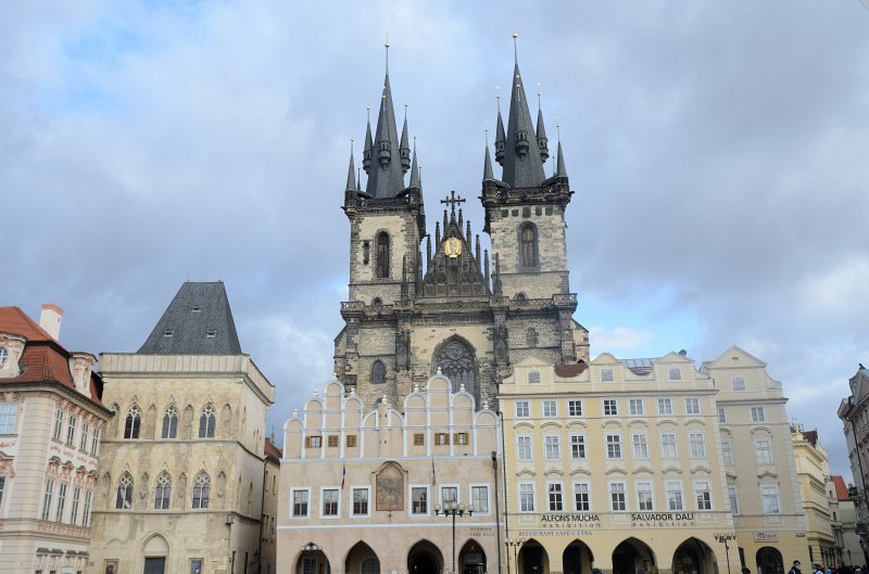 Prague012312-8467.jpg - Týnský Chrám / Church of Our Lady before Týn view from Old Town Square /  Staroměstské náměstí