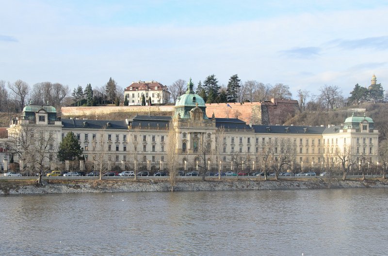 Prague012312-8503.jpg - Office of the Government of the Czech Republic / Úřad vlády České republiky, view from Mánesův most /  Mánes Bridge over Vltava river