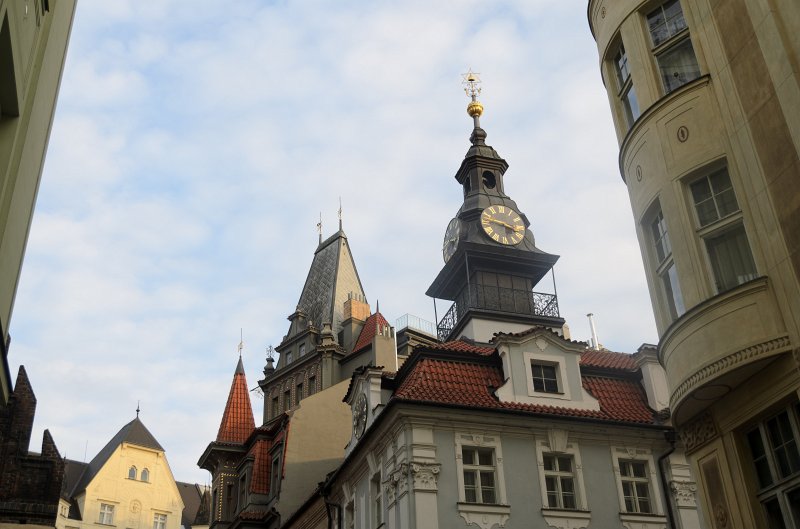 Prague012312-8550.jpg - Jewish Town Hall /  Židovská radnice